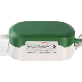 Condensate Pump, 1/245 HP, 9.6 GPH, 33 ft Lift, 100-230V Automatic AC Condensation Removal Pump with Safety Switch, Quiet, for Air Conditioner