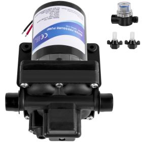 Fresh Water Pump, 12 V Self Priming Sprayer Pump, 3 GPM RV Water Pump, with Pressure Switch 55 PSI Self Priming Water Pump
