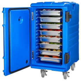 Insulated Food Pan Carrier, 127 Qt Hot Box for Catering, Food Box Carrier with Double Buckles, Front Loading Food Warmer with Handles