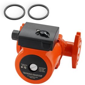 0011-BF4-J Cast Iron Circulator Pump, 33 GPM, AC 120V 33 ft Hot Water Recirculating Circulation Pump, 1-1/4 in Flange Connection, 3-Speed Adjustm
