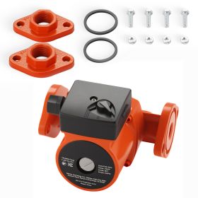 F-007-F5-71FC Cast Iron Circulator Pump, 23 GPM, AC 120V 16 ft Hot Water Recirculating Circulation Pump, 1-Inch Flange Connection, 3-Speed Adjust