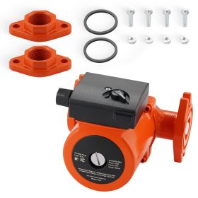 F-0011-BF4-J Cast Iron Circulator Pump, 33 GPM, AC 120V 33 ft Hot Water Recirculating Circulation Pump, 1-1/4 in Flange Connection, 3-Speed Adjus