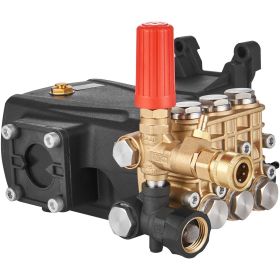 Pressure Washer Pump, 1" Shaft Horizontal Triplex Plunger, 4400 PSI, 4 GPM Flow, Replacement Power Washer Pumps Kit, Parts Washer Pump