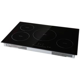Electric Cooktop, 4 Burners, 30'' Induction Stove Top, Built-in Magnetic Cooktop 7500W, 9 Heating Level Multifunctional Burner