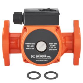UPS15-58FC Hot Water Recirculating Pump, 110V, 82W 17 GPM Hot Water Circulation Pump, 1" NPT Flange 3-Speed Circulator Pump