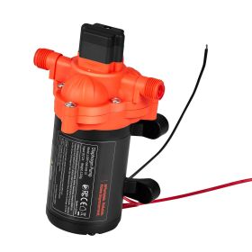 RV Water Pump, 12V DC 4 GPM (15.1 L/min), 3-Chamber Self-Priming Diaphragm Water Pump with Automatic Pressure Switch, 40 PSI Max Pressure
