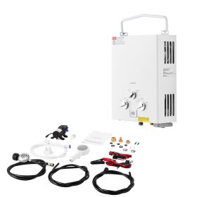 Portable Propane Water Heater, 5L Tankless Outdoor Water Heater, 34000 BTU 1.32 GPM Instant Hot Water (Capacity: 5L with Water Pump)